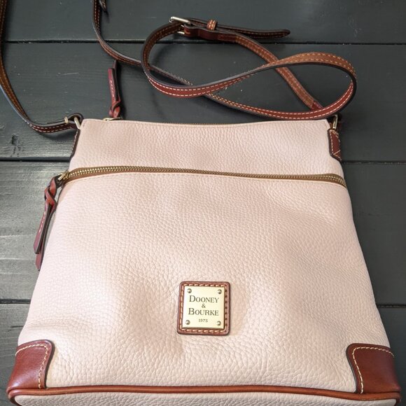 Dooney & Bourke Pink and Brown Crossbody Bag - Picture 13 of 13